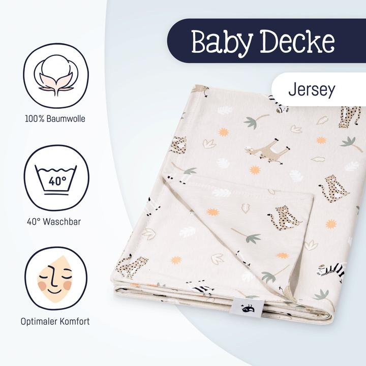 Julius Zöllner Couverture en jersey, Savane beige