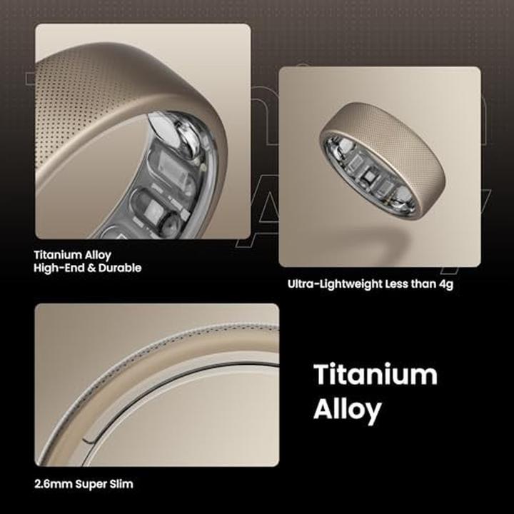 Productafbeelding Amazfit Helio Ring Maat 10 Sport en (10, Titanium)