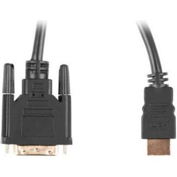 Thumbnail - Lanberg CA-HDDV-20CU-0030-BK Videokabel-Adapter 3 m HDMI Typ A (Standard) DVI-D Schwarz (3 m, HDMI), Video Kabel