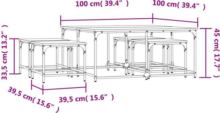 Image du produit vidaXL Satztisch