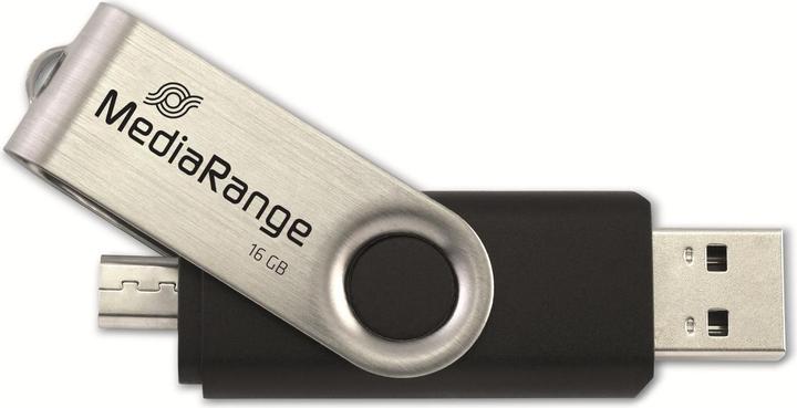 Produktbild MediaRange combo flash drive with micro USB (OTG) (16 GB, USB-A)