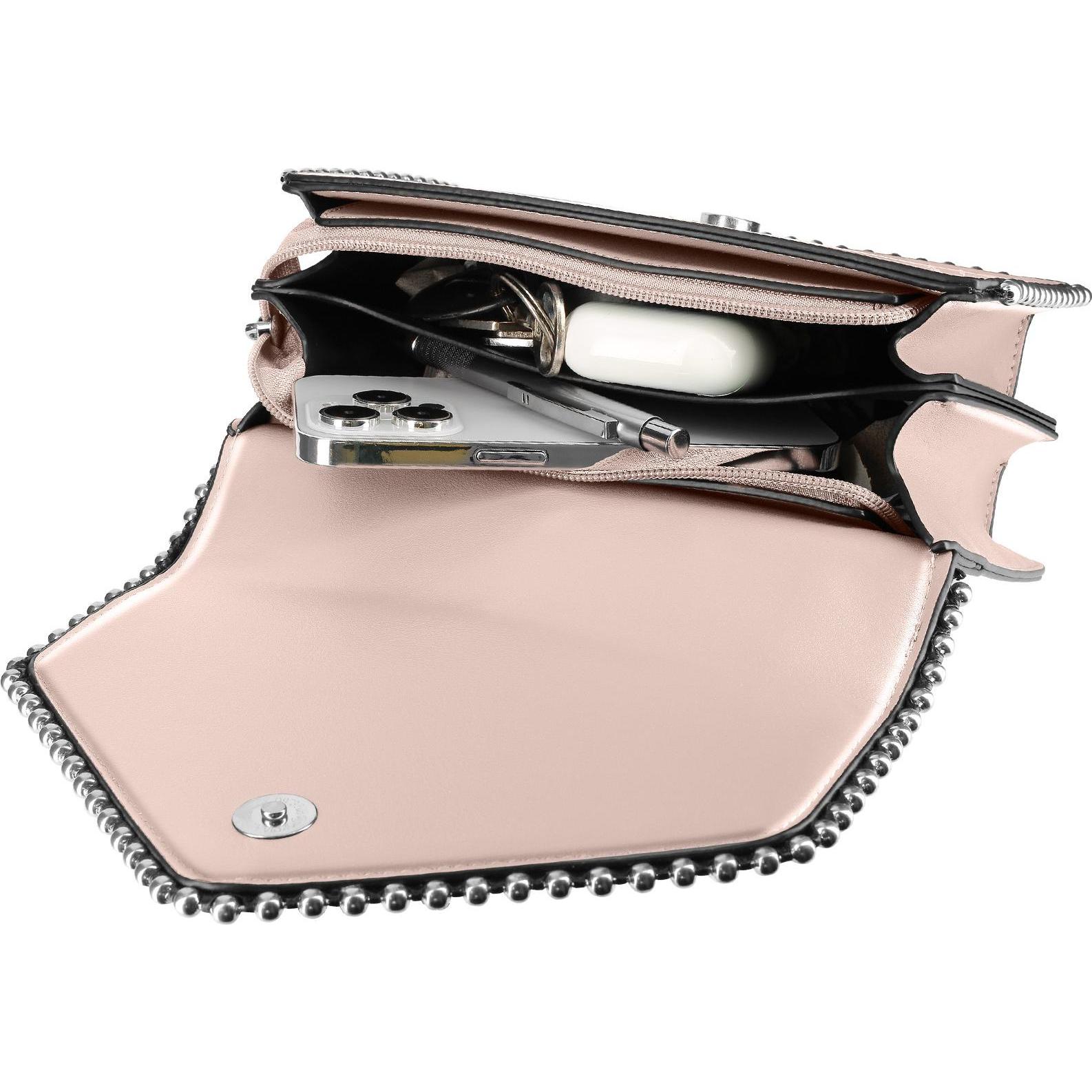 Thumbnail - Gallantry, Handtasche, Trendy Handtasche mit Henkel aus Metallkette, Rosa