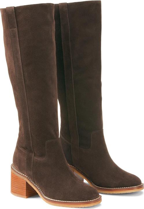 La Redoute Collections Stiefel aus Veloursleder (36)