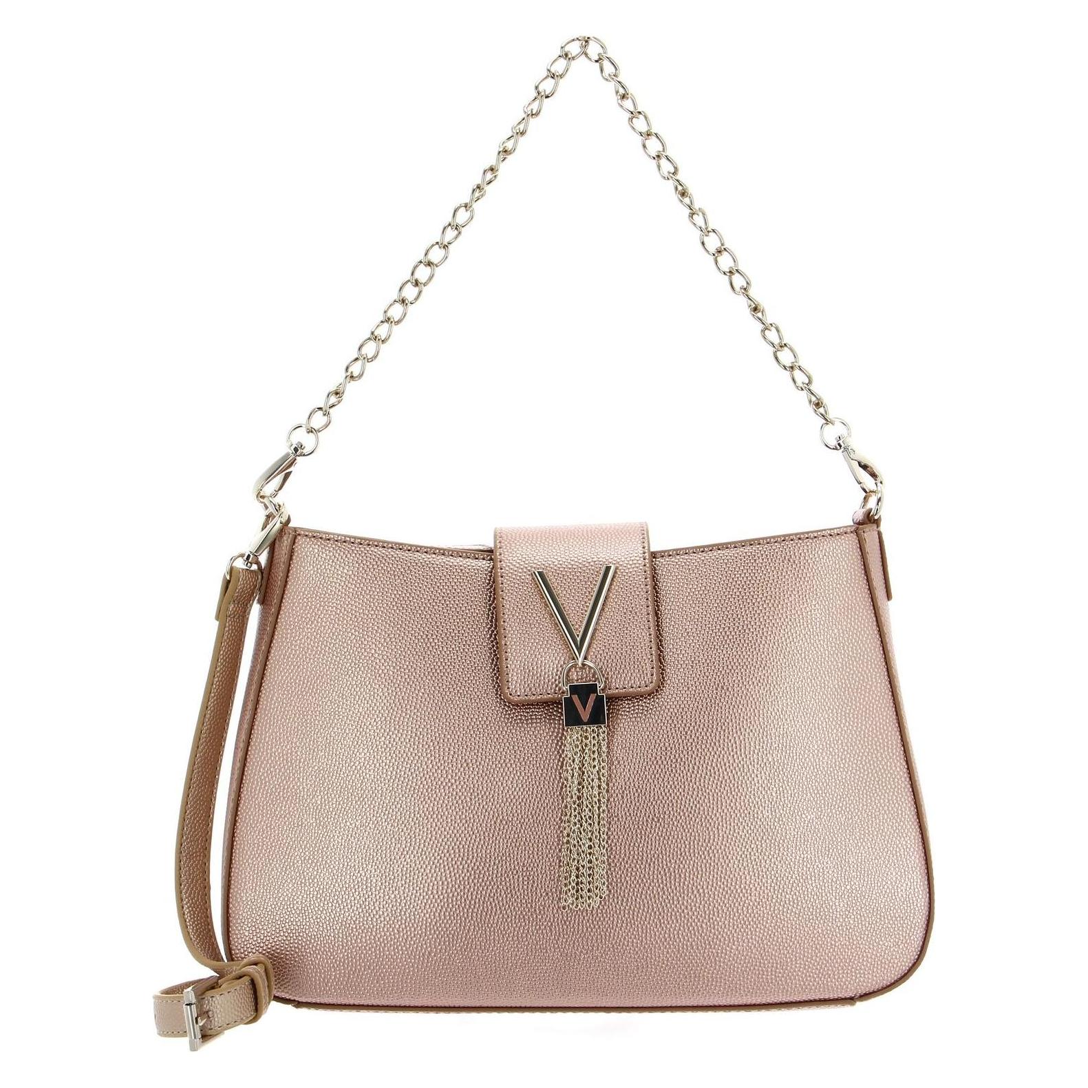 Valentino, Damen, Handtasche, Divina Umhängetasche - Gold-Rosa, Rosa, Gold, Kupfer