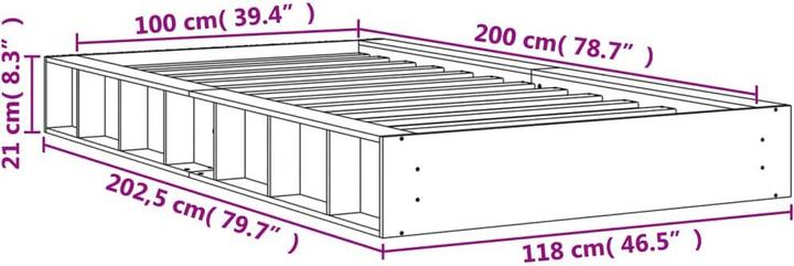 Actual product image vidaXL Oriana (100 x 200 cm)