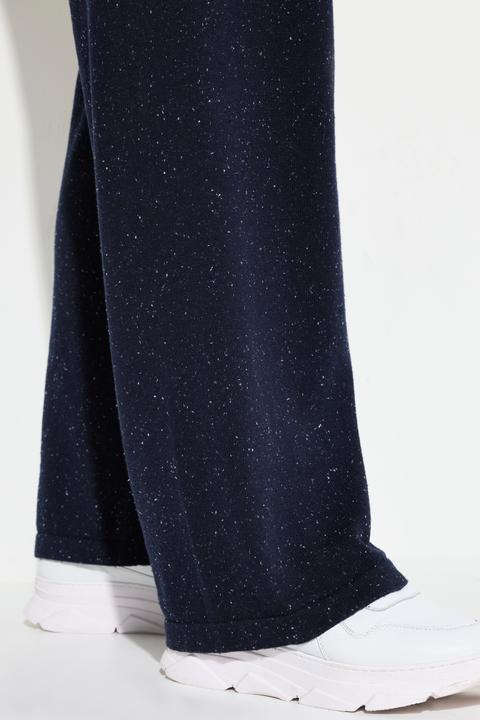 Immagine prodotto Ulla Popken Pantaloni di maglia modello Rose in cotone biologico con taglio della gamba ampio e cintura elastica (58, 62)