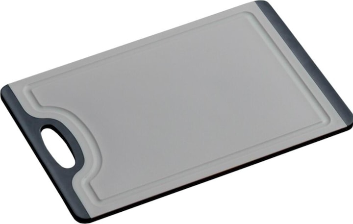 Produktbild Kesper Schneidebrett Kunststoff grau Rutsch-Stopp, 29,5 x 19,5 cm