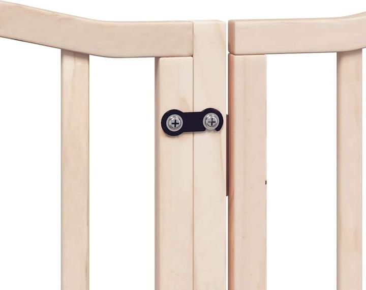 Produktbild vidaXL Hundetor mit Tür Faltbar Absperrgitter Hunde Schutzgitter 9-tlg. Holz (50 cm)