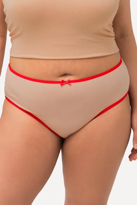 Produktbild Ulla Popken Midislips, 5er-Pack, farbige Kanten (50, 52, 5er Pack)