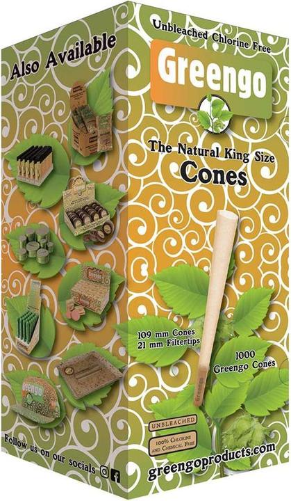 Produktbild GreenGo King Size Cones - 1000 Stk