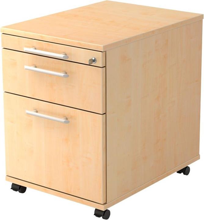 Produktbild Hammerbacher Rollcontainer 58cm,1Schub,1HR,Schl.RE Ahorn