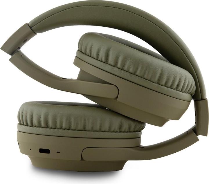 Produktbild DKNY PU Leather Arch Logo Bluetooth Stereo Headphone Green (30 h, Kabellos)