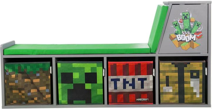Produktbild Phoenix Minecraft Sitzbank/Leseregal (119 x 30 x 60 cm)