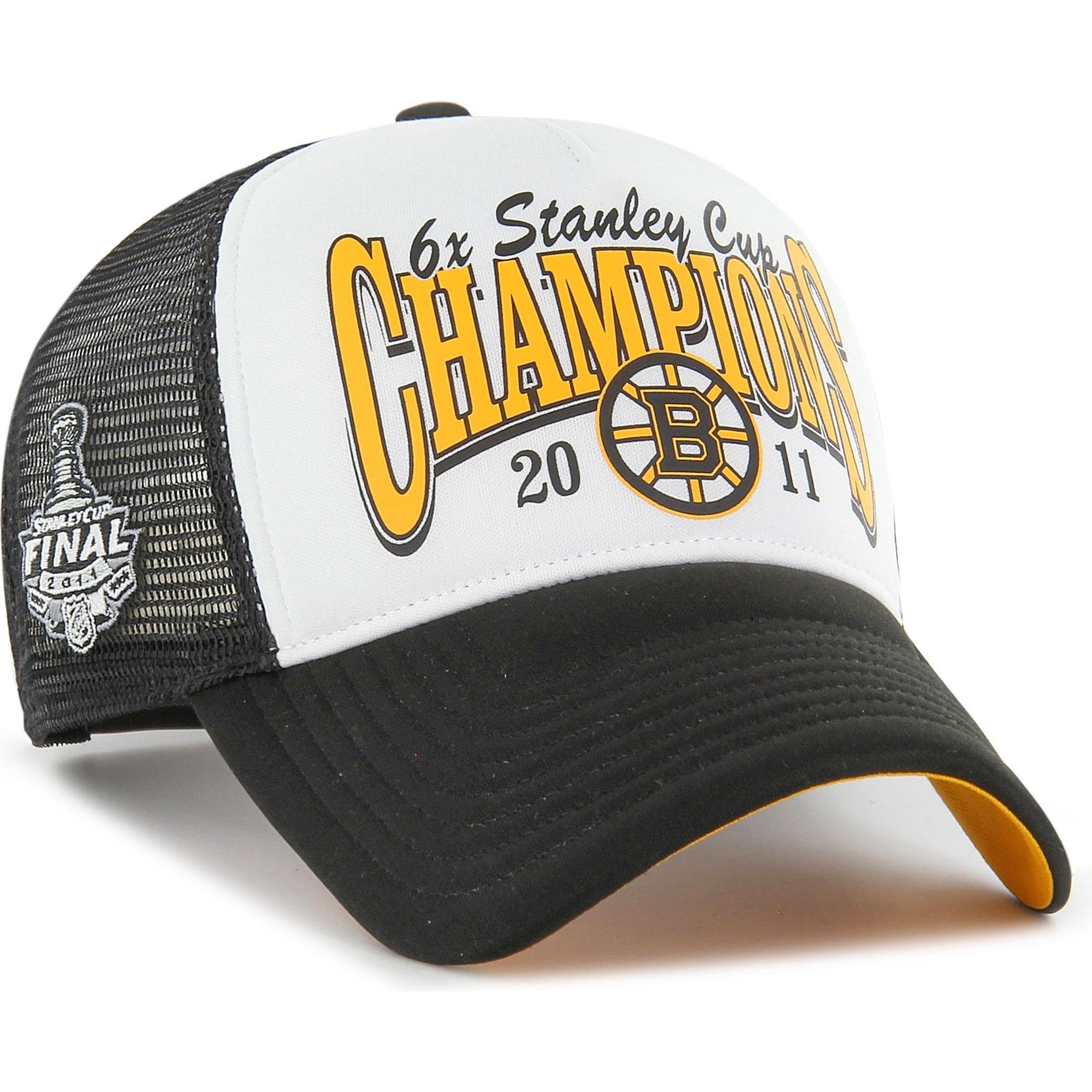 Thumbnail - 47 Brand, Herren, Cap, Mesh Trucker Cap - FOAM CHAMP Boston Bruins, Weiss