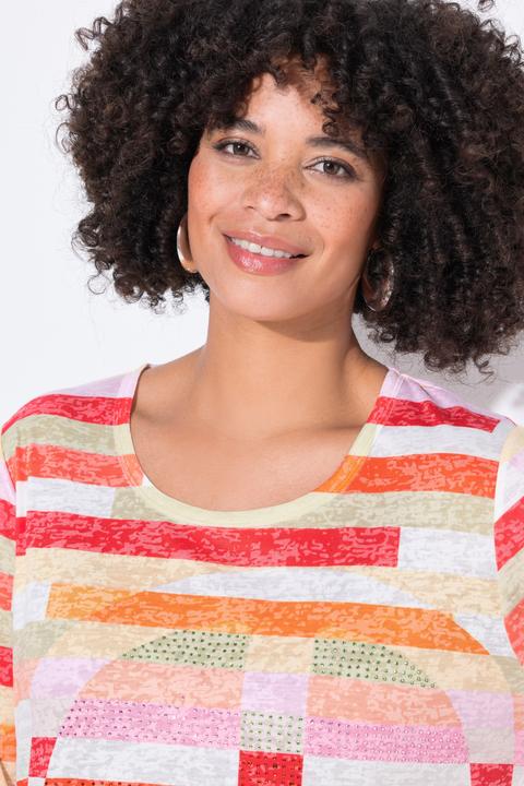 Immagine prodotto Angel of Style T-shirt dal taglio comodo con righe e simbolo Peace (42)