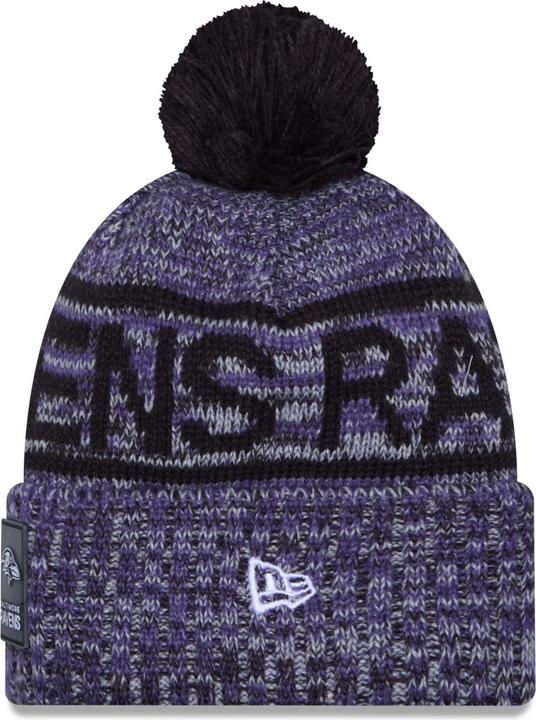Image du produit New Era Bommel Wintermütze Sideline Baltimore Ravens (Taille unique)