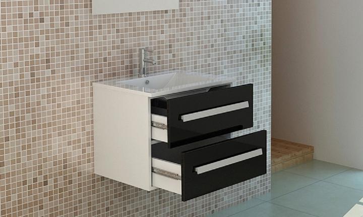 Produktbild Jet-Line AROSA II Badset schwarz Badmöbel