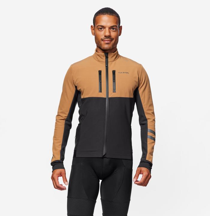 Van rysel Fahrrad Winterjacke Rennrad Endurance Herren schwarz/braun