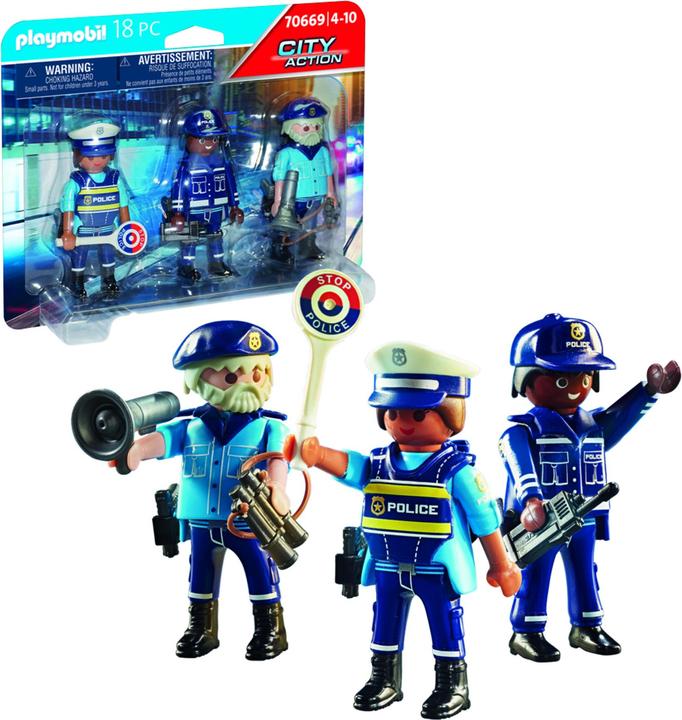 Produktbild Playmobil Figurenset Polizei (70669, Playmobil City Life)