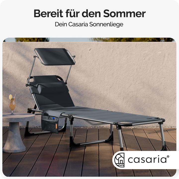Actual product image Casaria Sun lounger (210 cm)