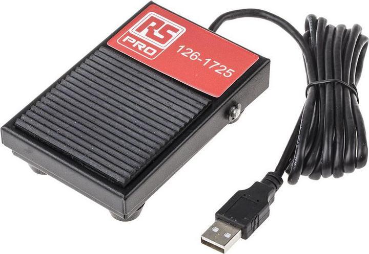 RS PRO Foot USB pedal -PC/Windows