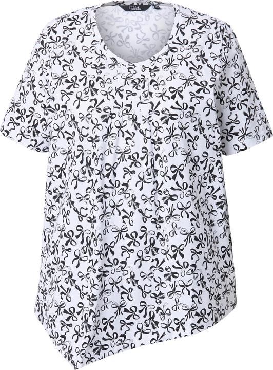 Produktbild Ulla Popken T-Shirt, Schleifen, Biesen, A-Linie, Rundhals, Halbarm (42, 44)
