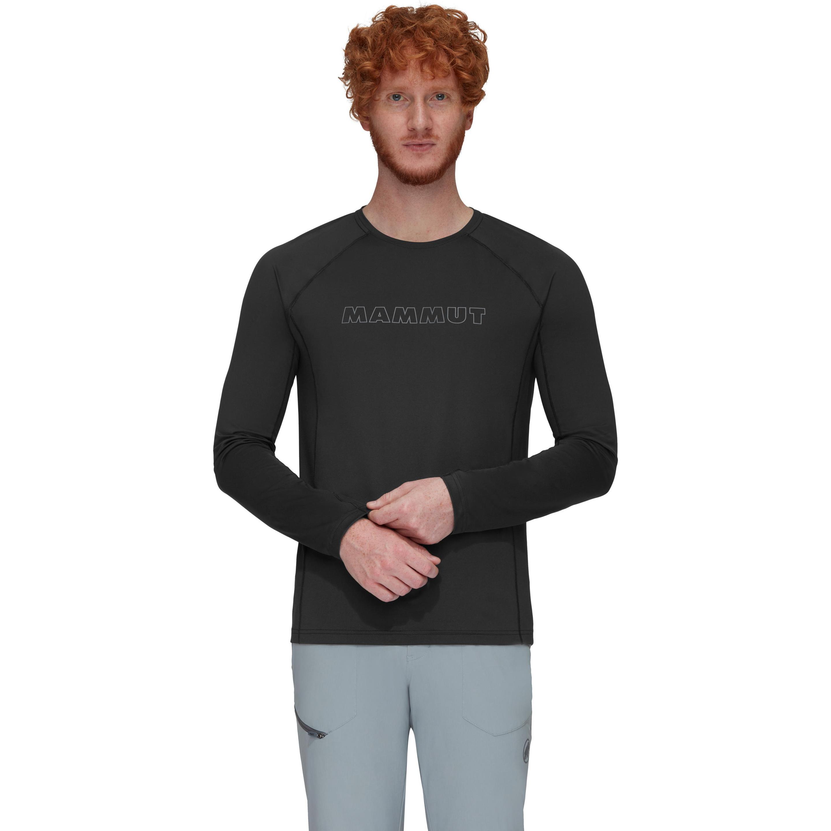 Thumbnail - Mammut, Herren, Funktionsshirt, Selun FL Longsleeve Logo (L), Schwarz, L