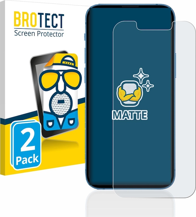 BROTECT Anti-glare screen protector matt (2 Piece, Apple iPhone 13 mini)