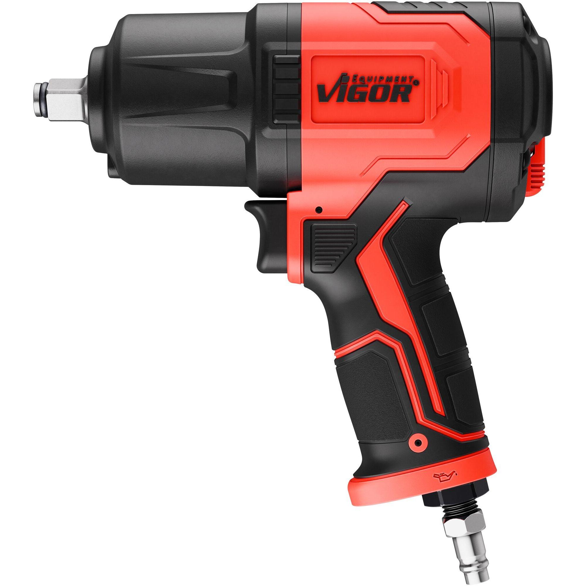 Vigor, Trapano + Avvitatore a batteria, Impact wrenches ∙ V4801 ∙ Coppia di disserraggio massima (Nm): 1800 Nm ∙ Attacco quadro, mass…