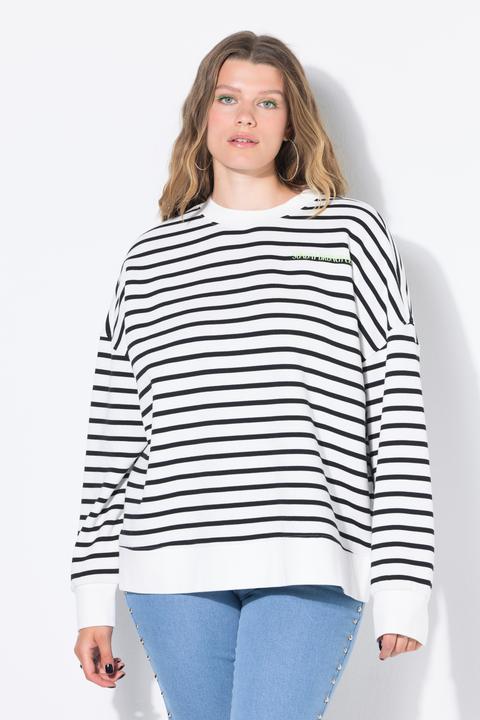 Actual product image Studio Untold Sweatshirt, oversized, Ringel, Statement (46, 48)