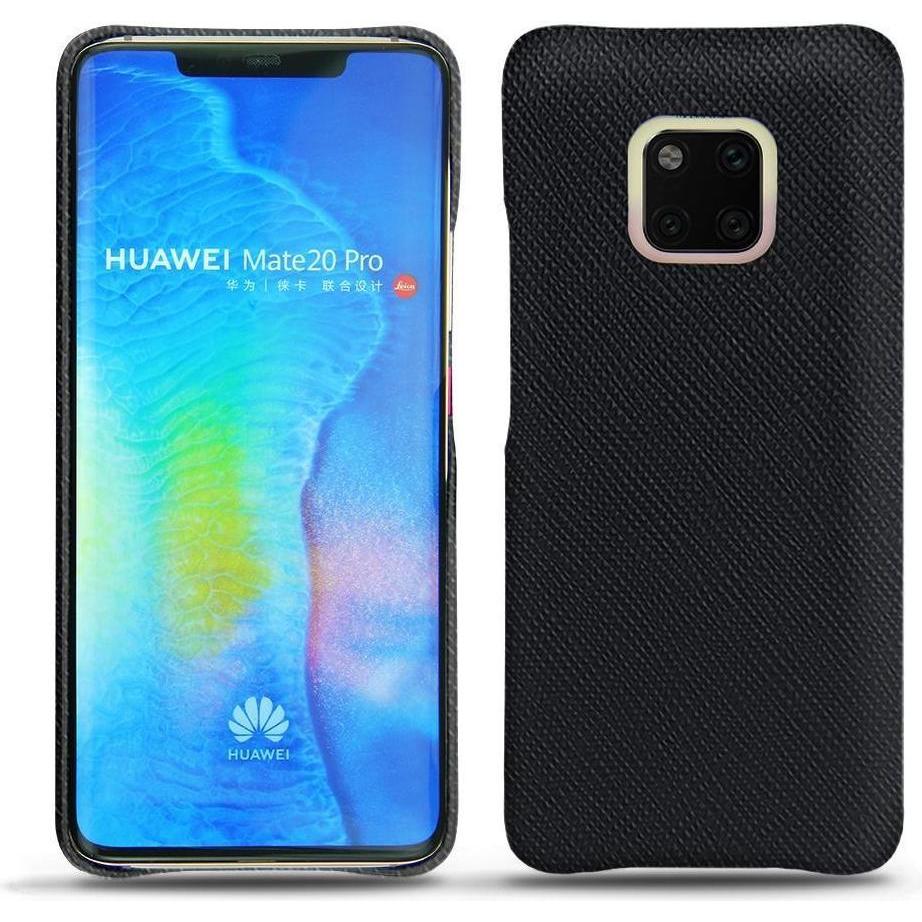 Noreve Lederschutzhülle (Huawei Mate 20 Pro), Smartphone Hülle, Schwarz