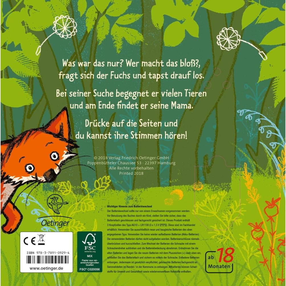 Thumbnail - Der kleine Fuchs hört einen Mucks, Kinderbücher von Anne-Kristin zur Brügge
