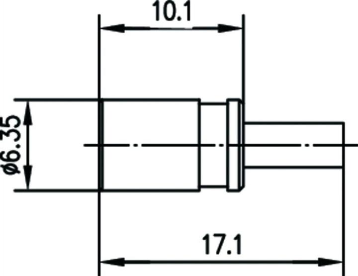 Actual product image Telegärtner SMB connector socket, straight 50 Ohm J01161A0691 1 pc.