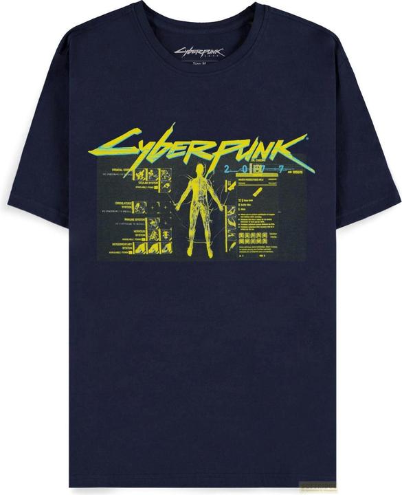 Actual product image Difuzed Cyberpunk 2077 - Vitruvian Man Men's Short Sleeved T-shirt - M (M)