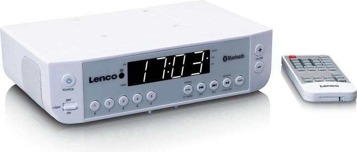 Produktbild Lenco KCR-100 Küchenradio UKW Bluetooth® Weiss (FM, Bluetooth)