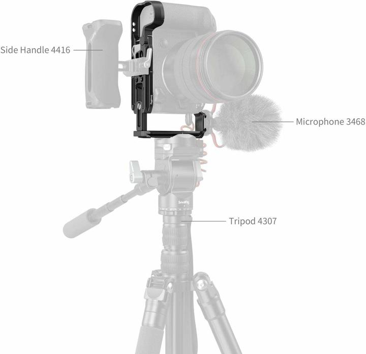 Actual product image SmallRig L-bracket mounting plate for Canon EOS R5 Mark II