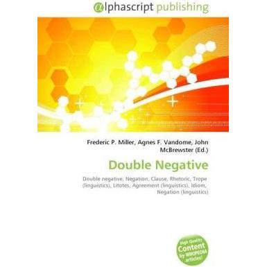 Double Negative, Fachbücher