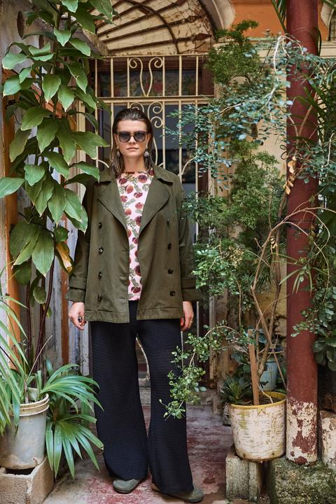Actual product image Studio Untold Trench-Jacke, oversized, Revers, 2 Taschen (54, 56)