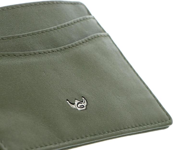 Actual product image Golden Head Valencia credit card holder RFID protection leather 10 cm