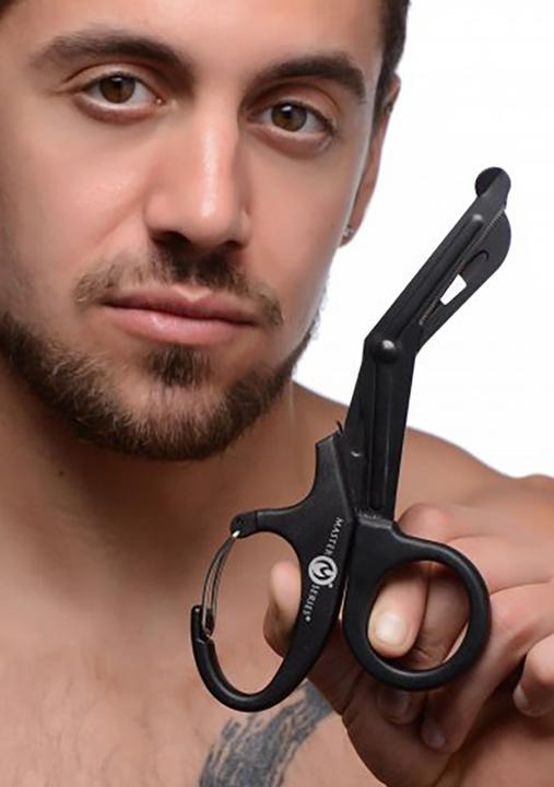 Actual product image Master Series MS Snip Heavy Duty Bondage Scissors with Clip