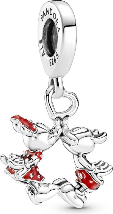 Immagine prodotto Pandora Charm Disney Mickey Mouse & Minnie Mouse che si baciano (Argento 925)