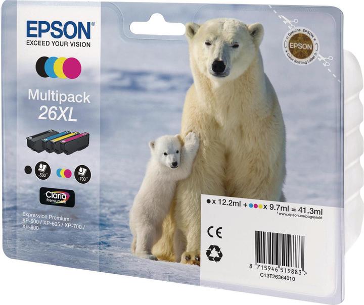 Produktbild Epson 26XL Claria Premium Multipack (BK, C, M, Y)