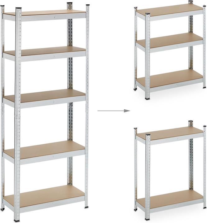 Actual product image Relaxdays 2x heavy duty shelving
