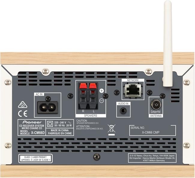 Image du produit Pioneer X-Cm66d (Lecteur de CD, WiFi, Bluetooth, Spotify Connect, 2x 15 W)