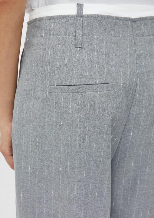 Produktbild Comma Hose Wide Leg-Nadelstreifenhose mit angesetztem Kontrastbund (44)