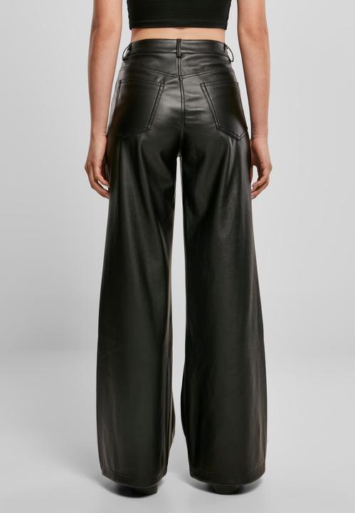Immagine prodotto Urban Classics Pantaloni a gamba larga in ecopelle da donna (27)