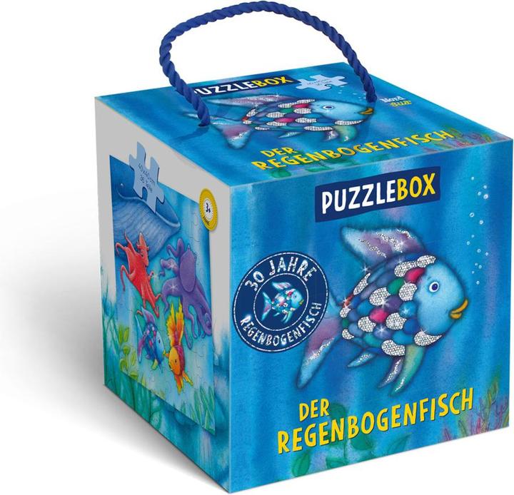 Actual product image Rainbow fish puzzle box (Marcus Pfister, German)