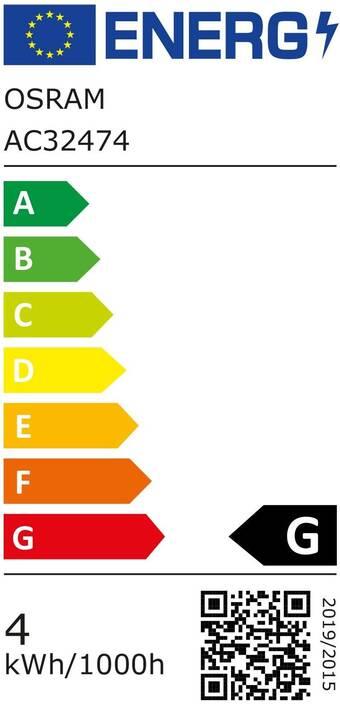 Energie-Label Osram Vintage 1906 Led Classic Globe (E27, 5 W, 110 lm, 4 x, G)