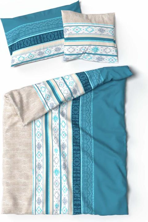 Produktbild Lotus Bettwaren Bettwäsche Bambus Kenai türkis (Duvetbezug, 240 x 240 cm)
