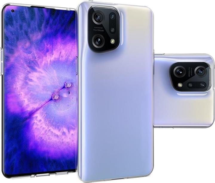 Cover-Discount OPPO Find X5 Pro - Custodia in gomma siliconica trasparente (Oppo Find X5 Pro)